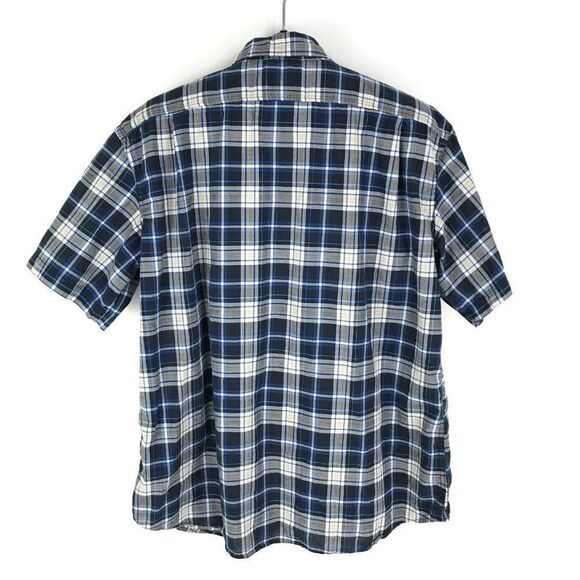 Eddie Bauer Button Up Shirt Men's XL Plaid Short Sleeve 100% Cotton Classic Fit - Picture 4 of 9